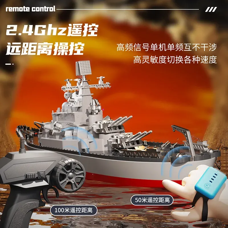 Controle Remoto Battle Warship - Rc Hobby Grade Boat avaliação e preço