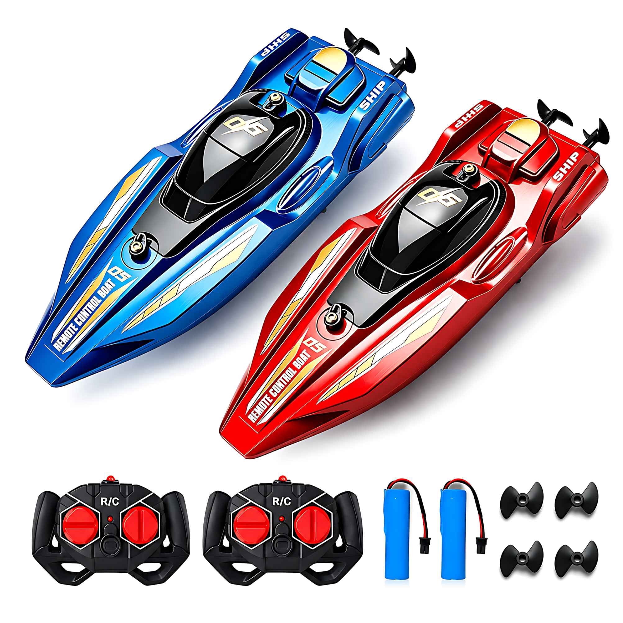 Conjunto de 2 Barcos RC de Con - Rc Hobby Grade Boat avaliação e preço